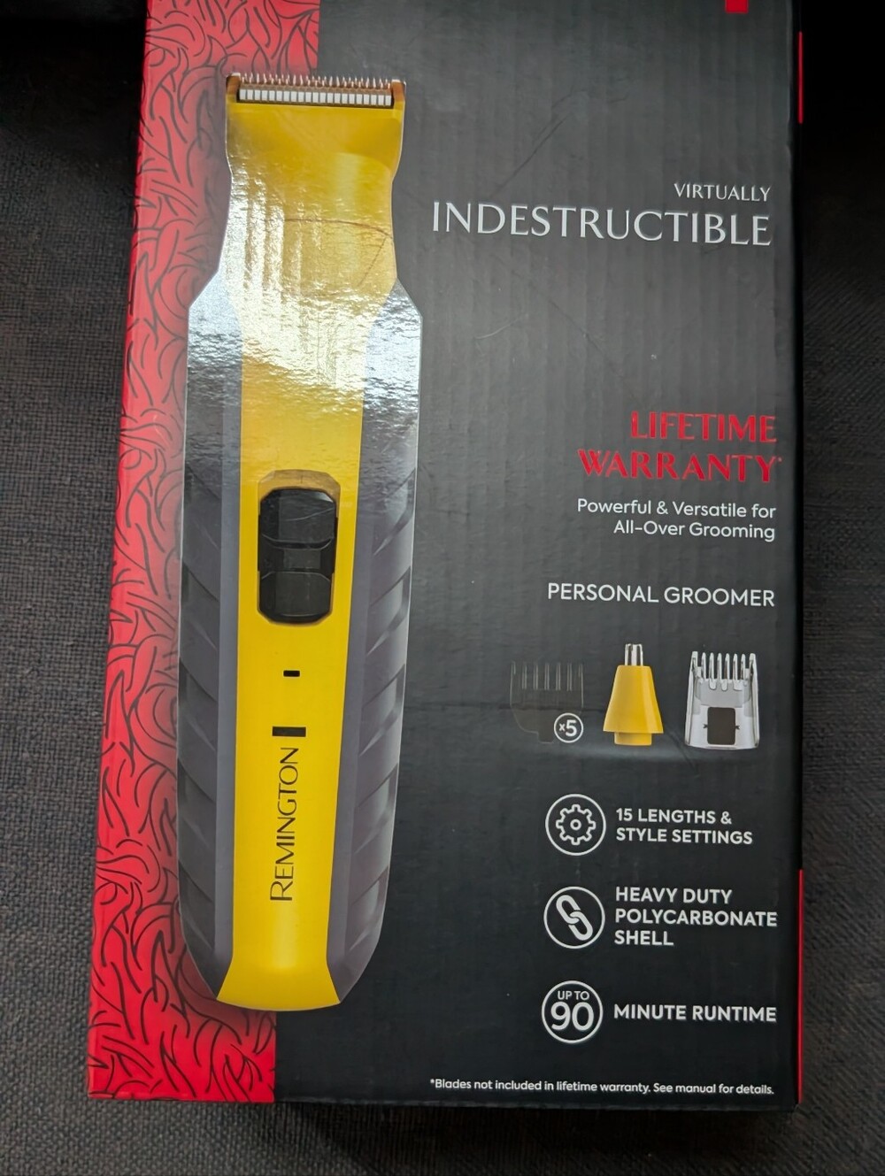 Remington Yellow and Black Personal Groomer